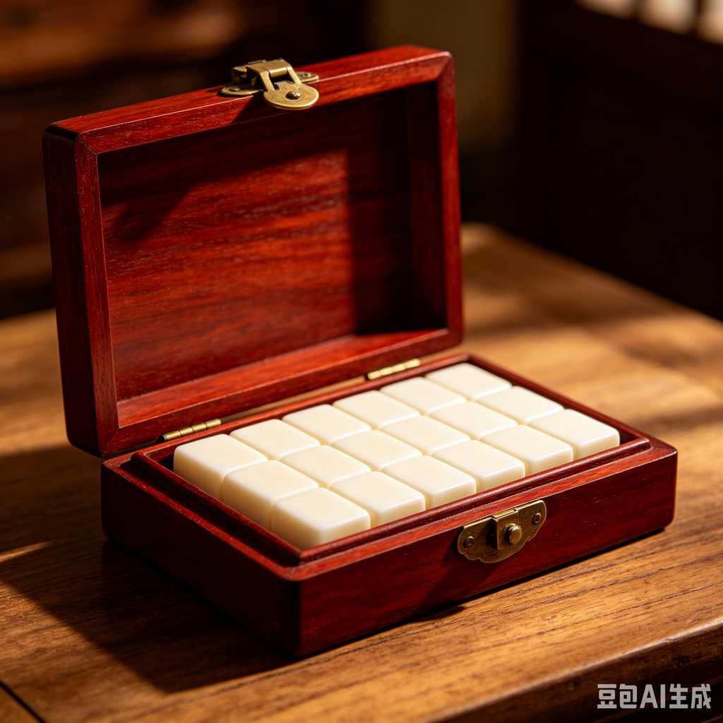 mahjong set with storage case